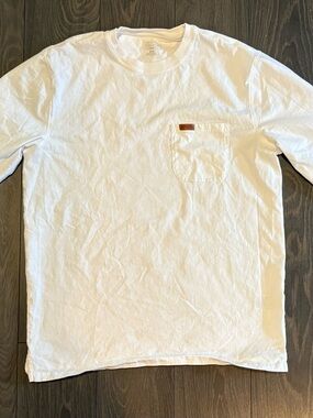 Carhartt White Long Sleeve Pocket Tee